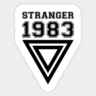 STRANGER 1983. Stranger thing. Movie. Illustration. Art Sticker